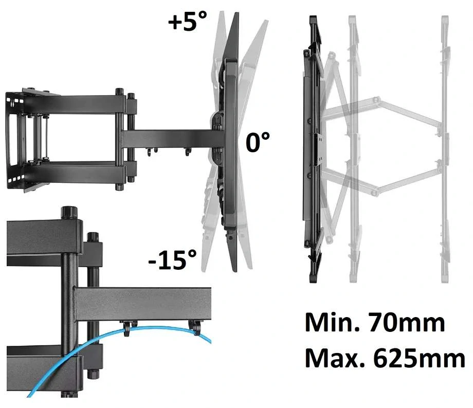 Držiak Tv extra pevný Fiber Mounts Terano
