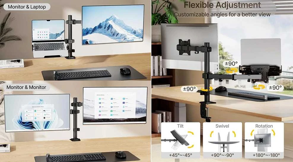 Držiak na notebook a monitor Fiber Mounts SDN20