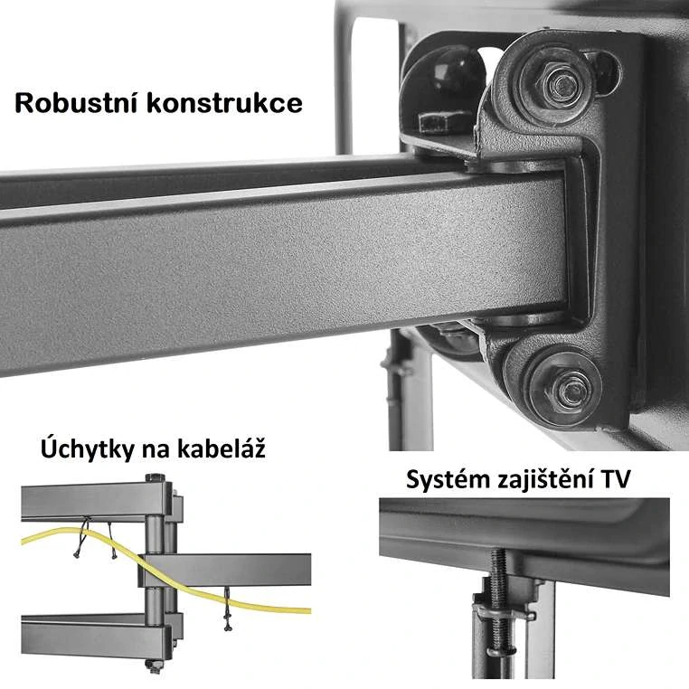 Nástenný držiak na televíziu Fiber Mounts Solid-1