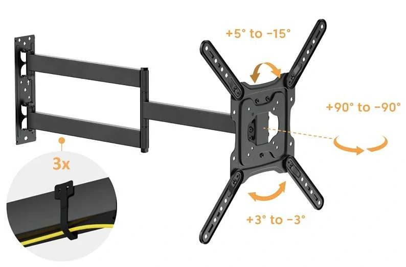 Nastavte si televíziu na stene presne do polohy akú potrebujete Fiber Mounts Fugero