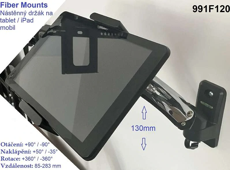 Držiak na tablet iPad na stenu Fiber Mounts 991F120