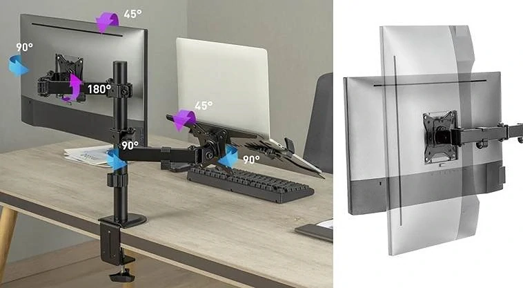 Stolový držiak na notebook a monitor Fiber Mounts SDN20
