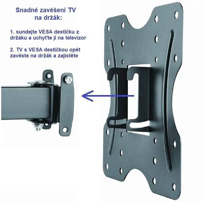 Otočný držiak Tv Fiber Mounts Solid-3