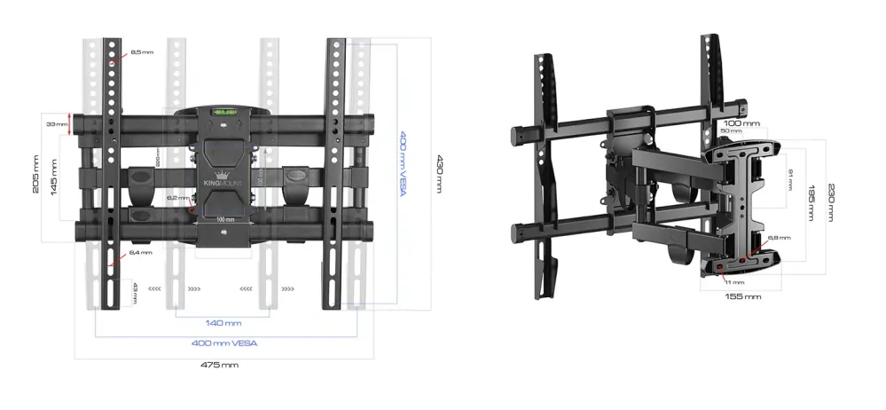 Držiak TV King Mount KG-1001