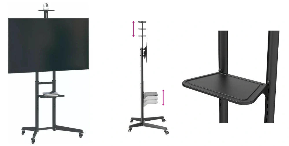 Tv stojan s policami Fiber Mounts Lutar-2