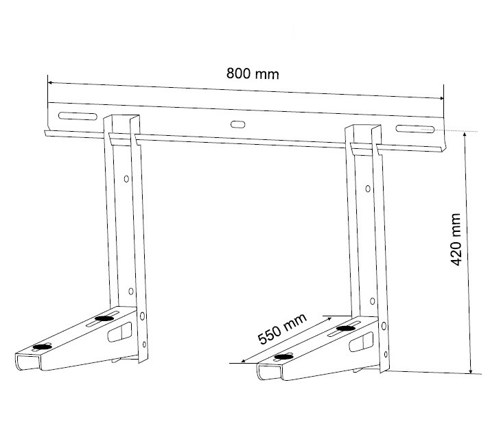 Držiak klimatizácie Fiber Mounts KL623