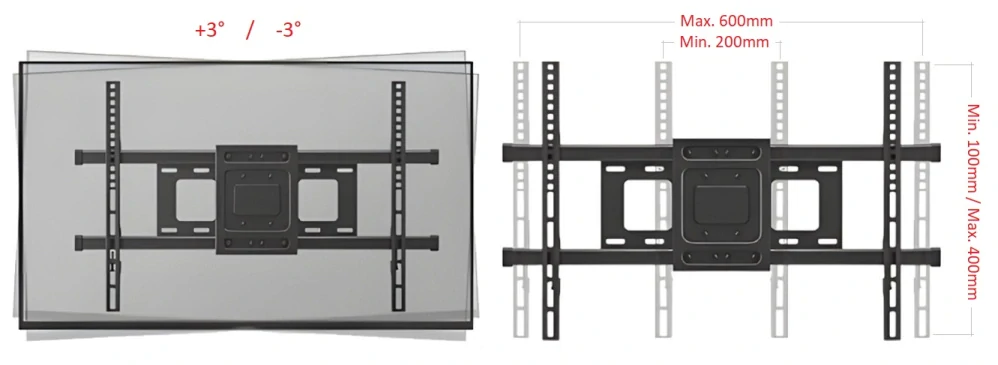 Držiak Tv polohovací Fiber Mounts M7C89