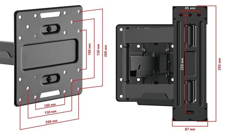 Polohovateľný držiak Tv monitora Fiber Mounts FM39b