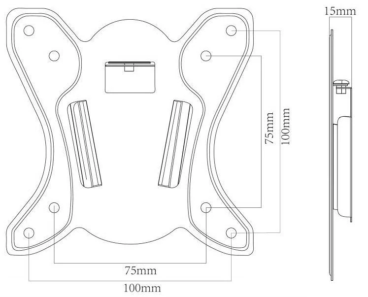 Nástenný držiak Tv monitora Ergosolid FN204F