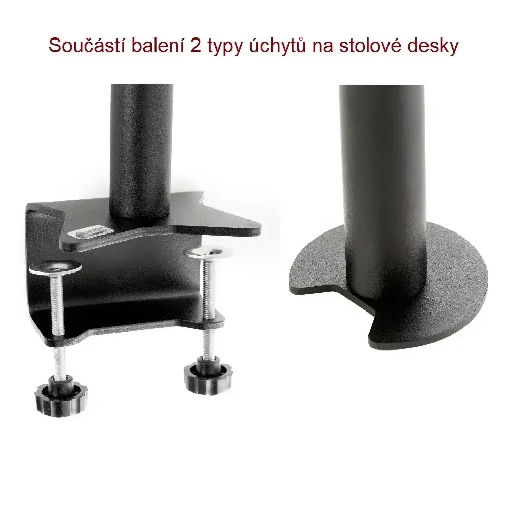 Stolný držiak na dva monitory EDBAK SV08