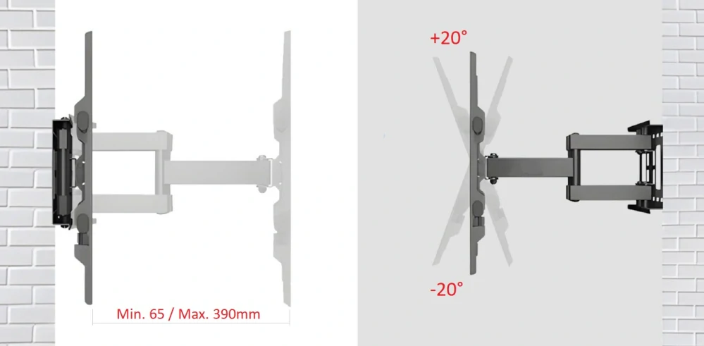 Držiak Tv polohovací Fiber Mounts M7C89