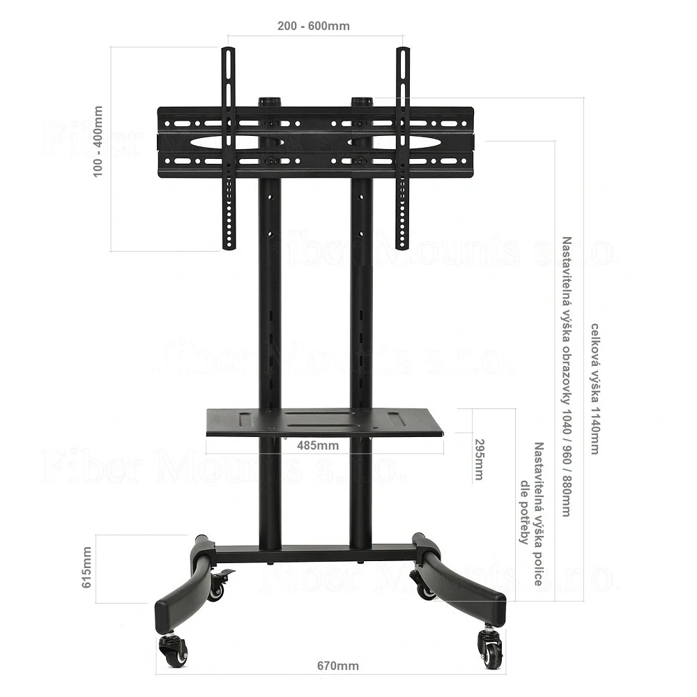 Tv stojan Fiber Mounts M7C39