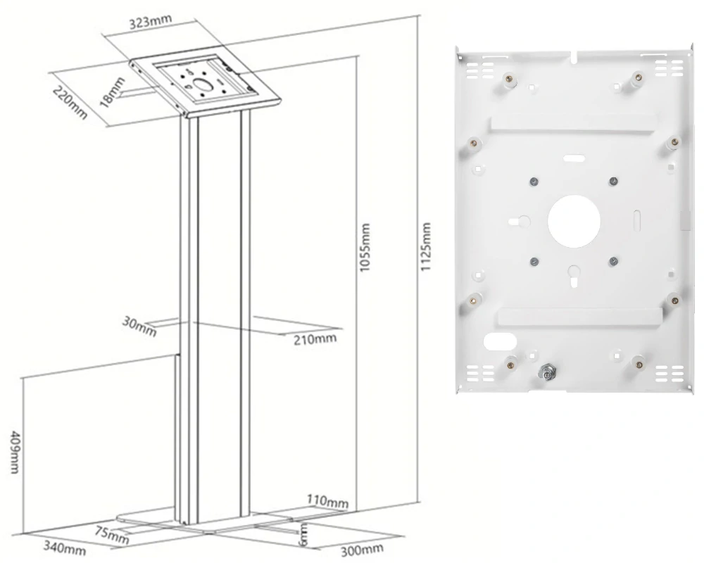 Kiosk na tablet iPad Fiber Mounts FM32W
