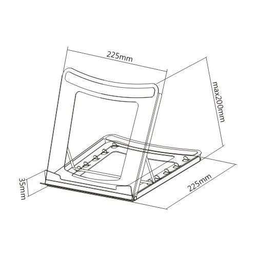 Stolný držiak na notebook Fiber Mounts LapTop1