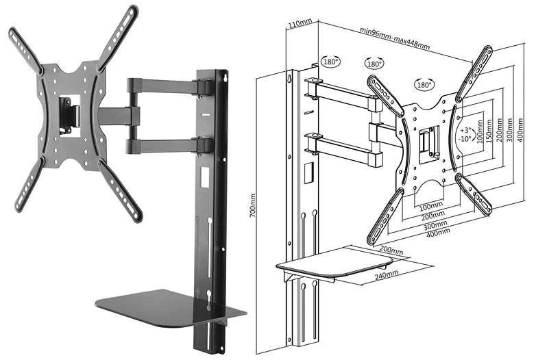 Držiak Tv a polička Fiber Mounts FM772