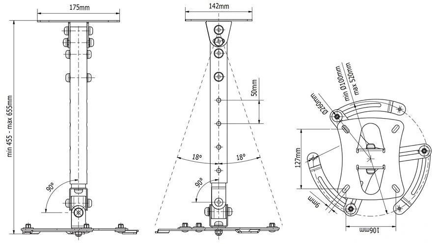 Držiak projektora Edbak Pm1