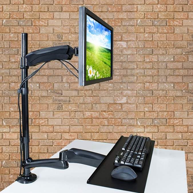Stolný držiak na monitor a klávesnicu Fiber Mounts M6C81