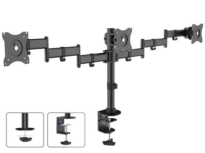 Kancelársky držiak 3 monitorov Fiber Mounts M6C91
