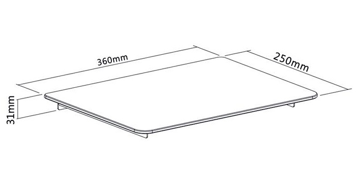 Polička k televízii Fiber Mounts M6C29