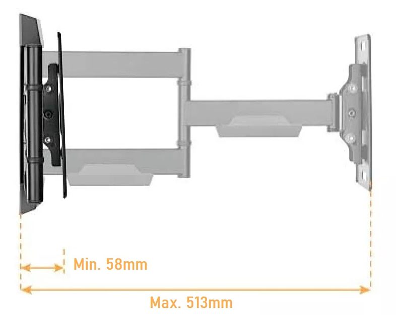 Polohovateľný držiak Tv monitora Fiber Mounts FM39b