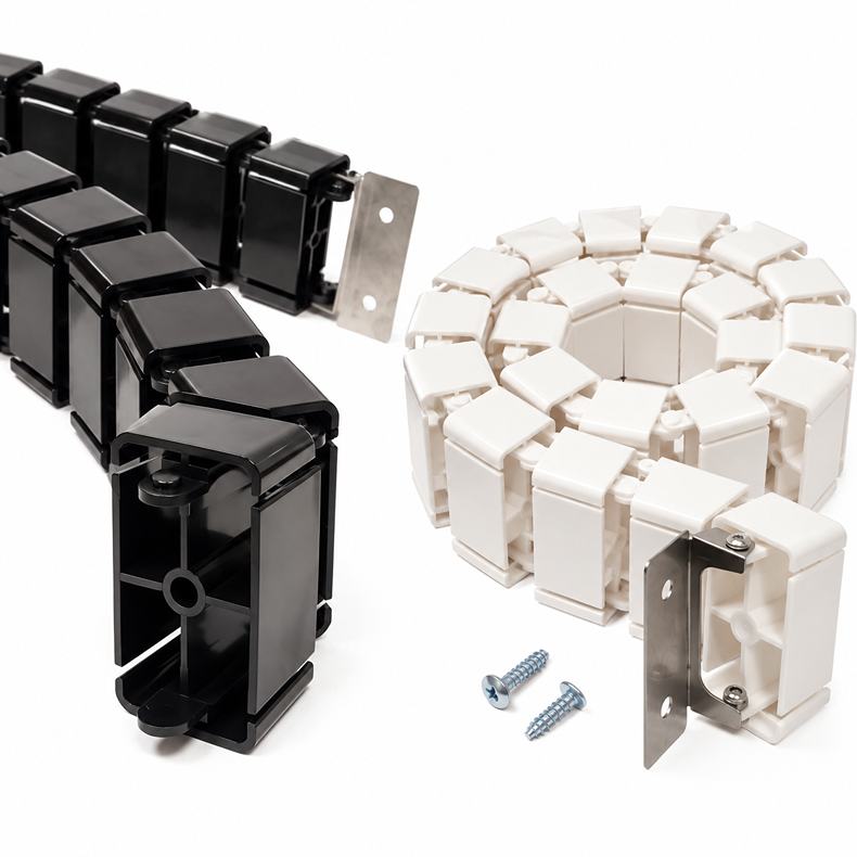 Ergosolid CMP017W - stolný lišta na kabeláž