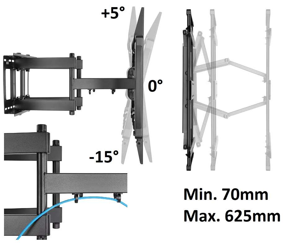 Držiak Tv extra pevný Fiber Mounts Terano