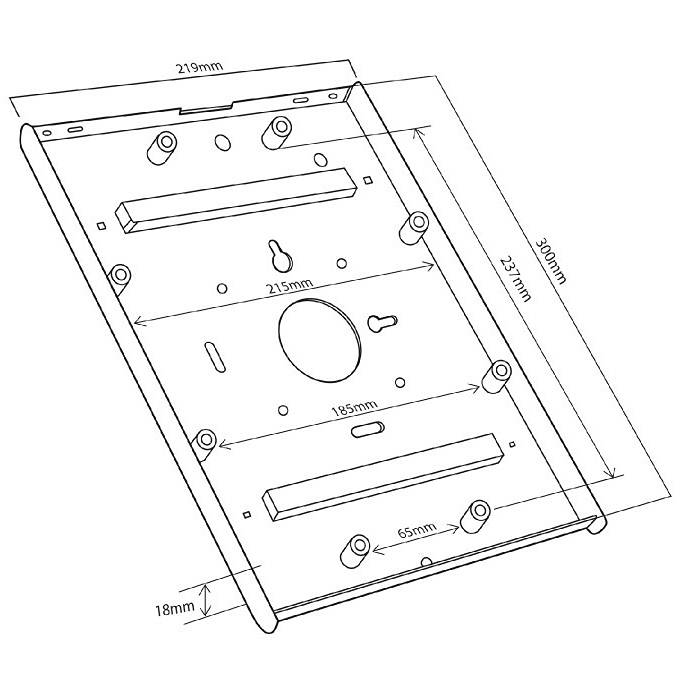 Nástenný držiak na iPad Fiber Mounts M6C76