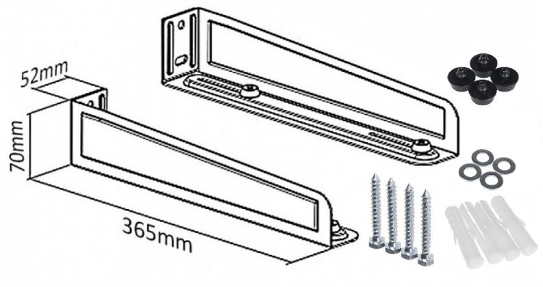 Držiak na mikrovlnku tlačiareň Fiber Mounts M8C07