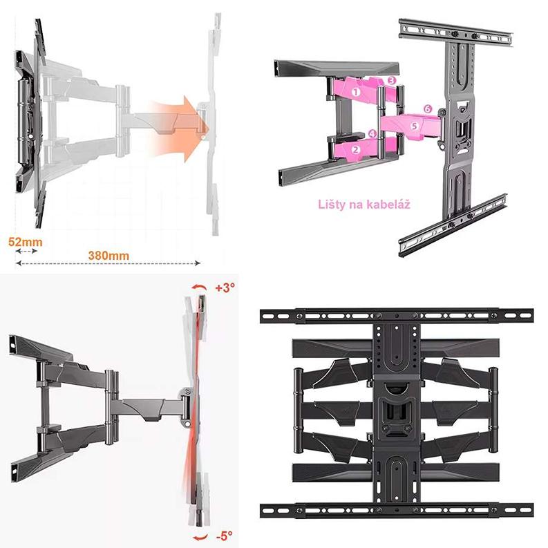 Otočný držiak Tv Ergosolid DF600-P6