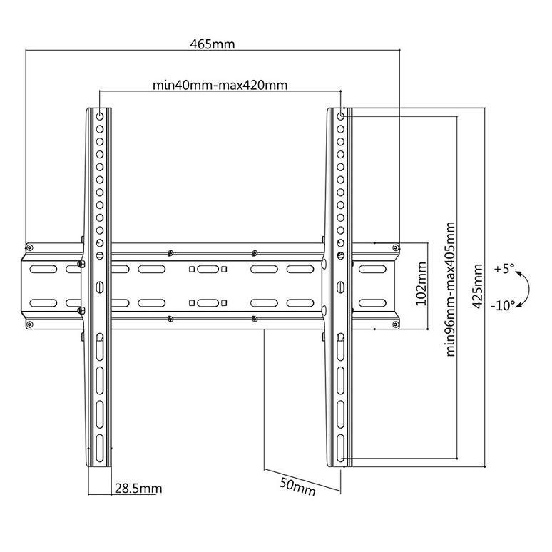 Sklopný držiak Tv Fiber Mounts M7C48