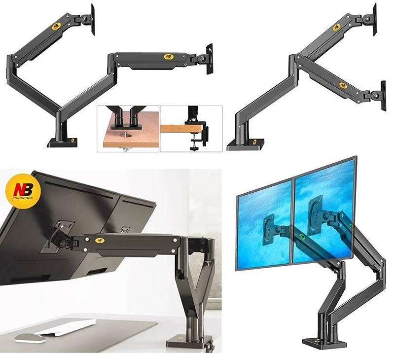 Kancelársky stolný držiak na 2 monitory NB G32