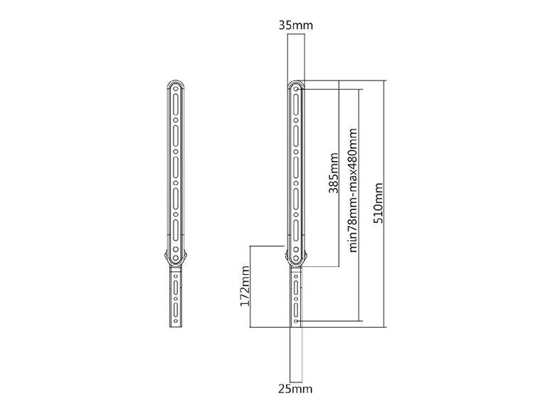 Prídavný držiak soundbaru na držiaky Tv Fiber Mounts M9C12