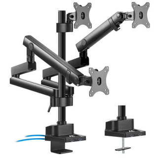 Profi stolný držiak na 3 monitory Fiber Mounts M8C11