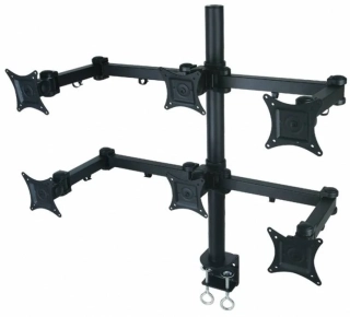 Stolový držiak na 6 monitorov Fiber Mounts FM16