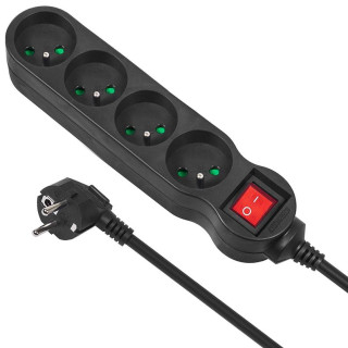 Predlžka 3m, 4x zásuvka - Fiber Mounts PR3X4